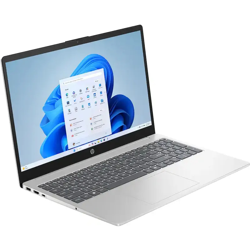 Laptop HP Notebook, 15.6 Pulgadas Touch, FHD, Ryzen 5 7520U, 8GB RAM, 512GB SSD, Win11 Home, Color Plata, Teclado Inglés