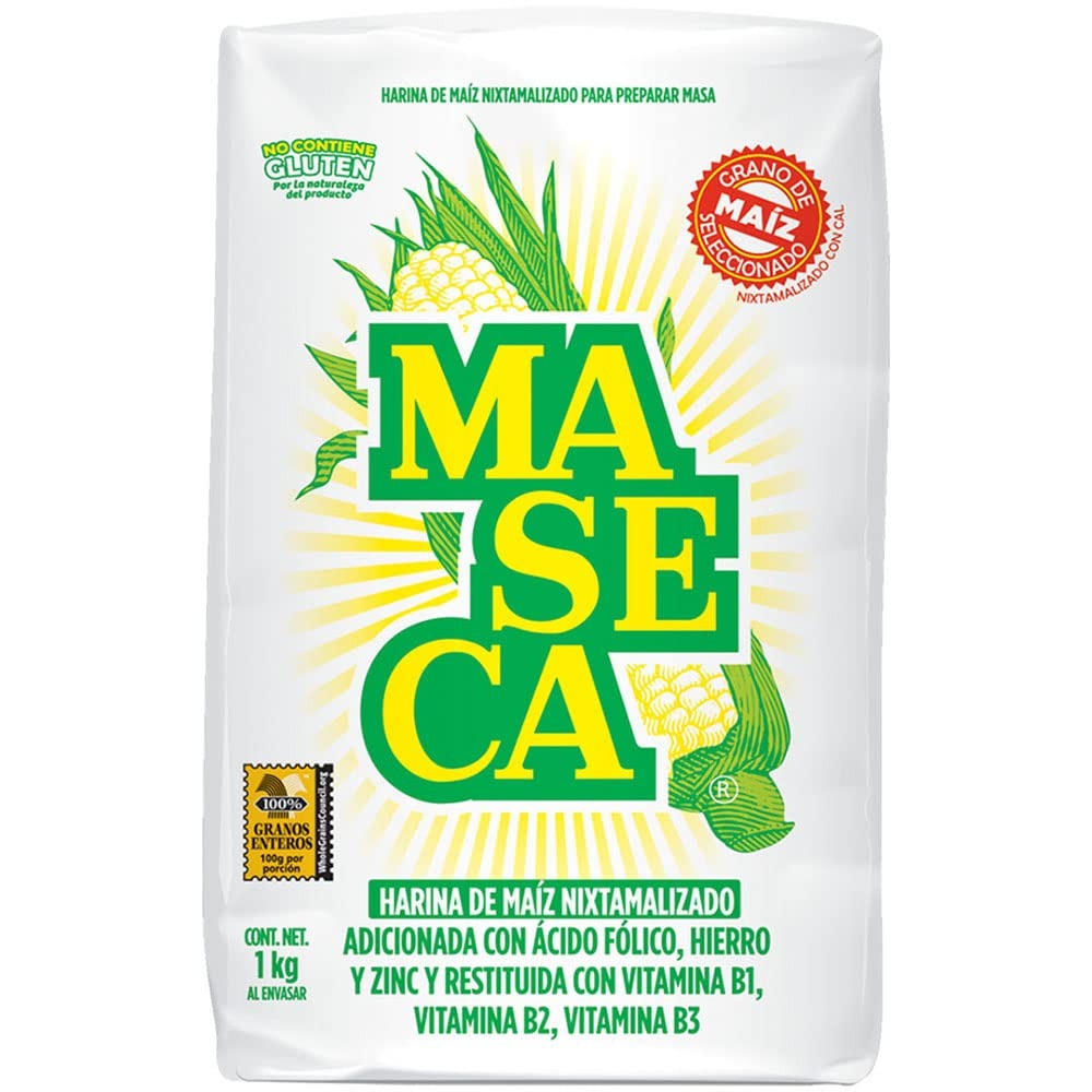 PAQUETES DE HARINA DE MAIZ NIXTAMALIZADO MASECA DE 1 KG
