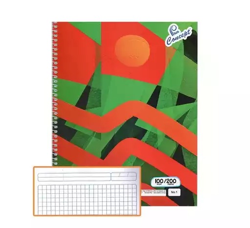 CUADERNO ESPIRAL 70 HOJAS C/LINEAS CONCEPT C/DISEÑO