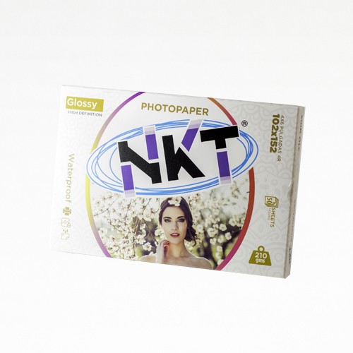 PAPEL FOTO 4X6 NKT GLOSSY 50 U