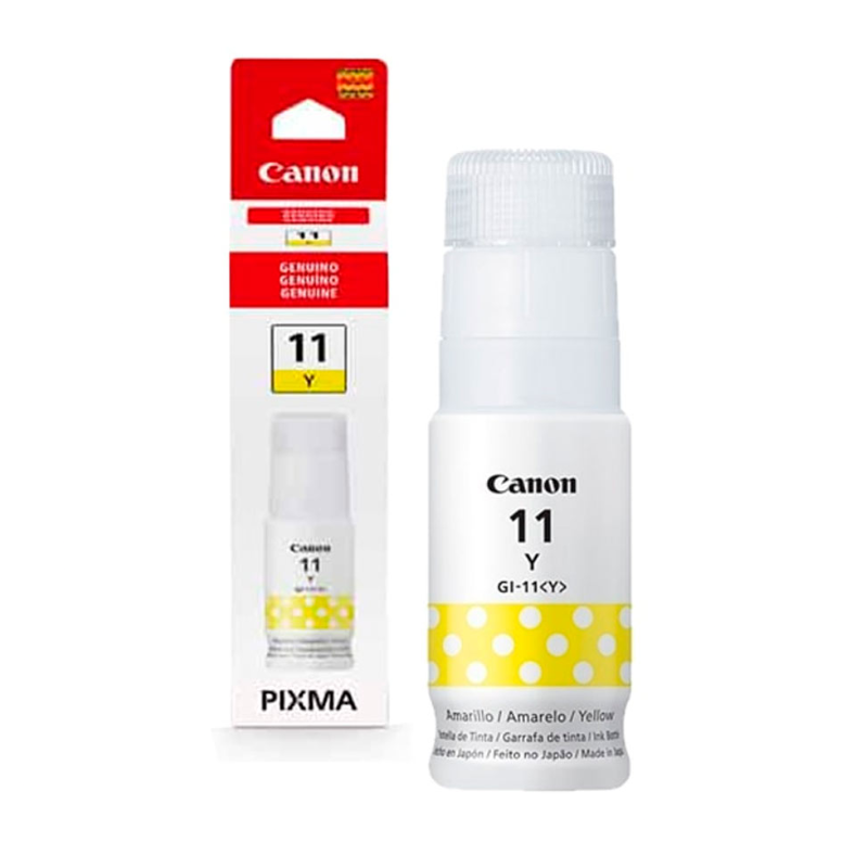 BOTELLA DE TINTA CANON GI-11 AMARILLO 70ML