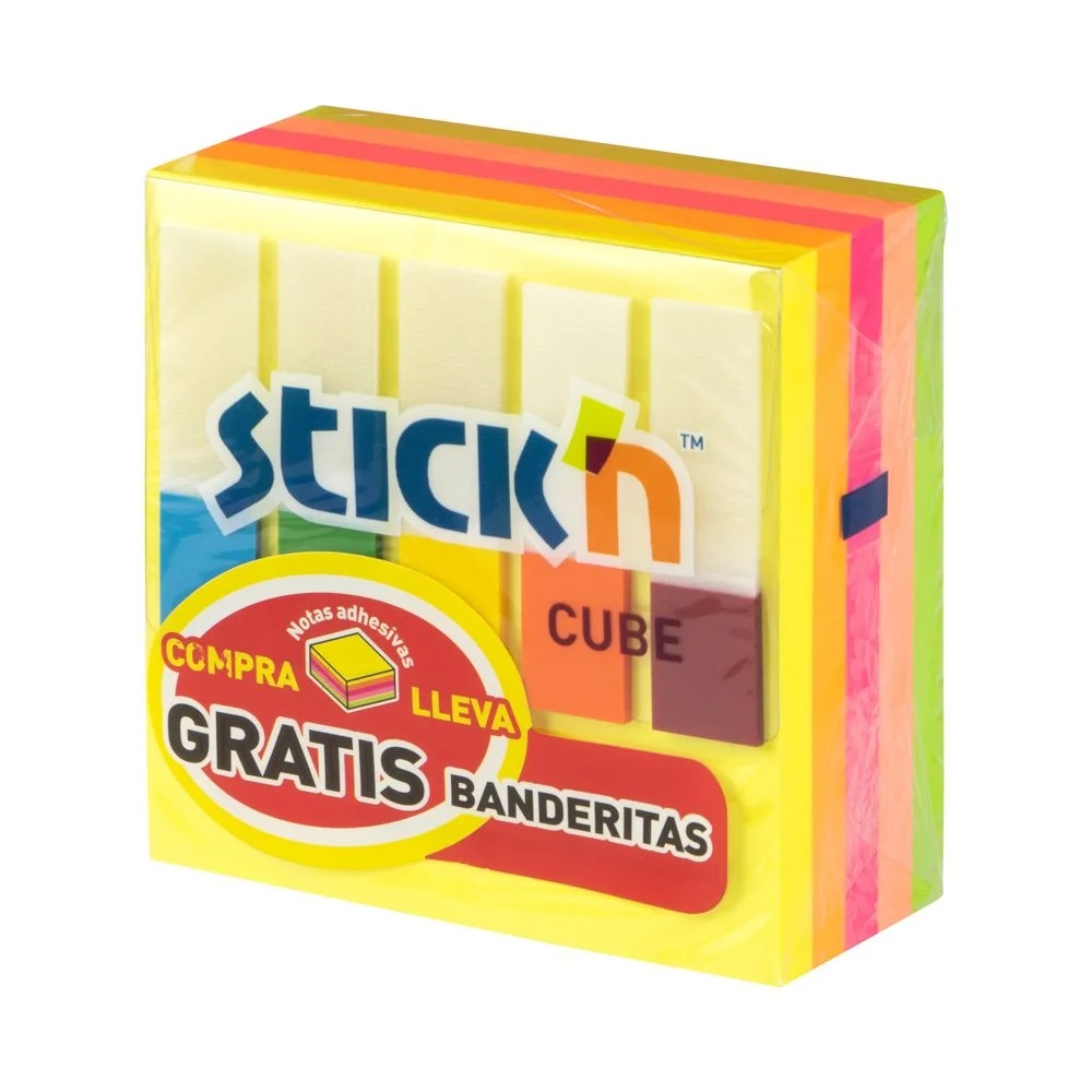 BLOCK STICKN 21012 3X3" 400H CUBO NEON