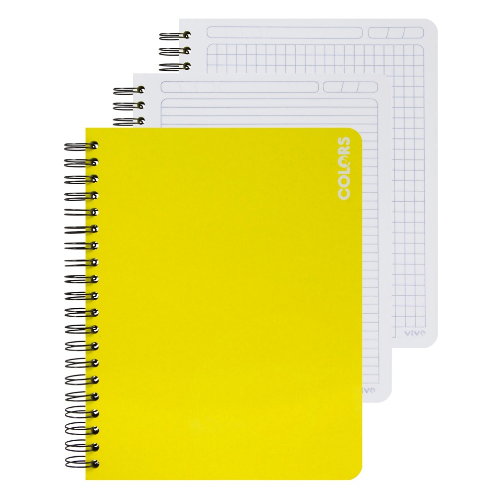 CUADERNO DOBLE ANILLO VIVO 150H 239959 RAYADO Y CUADROS