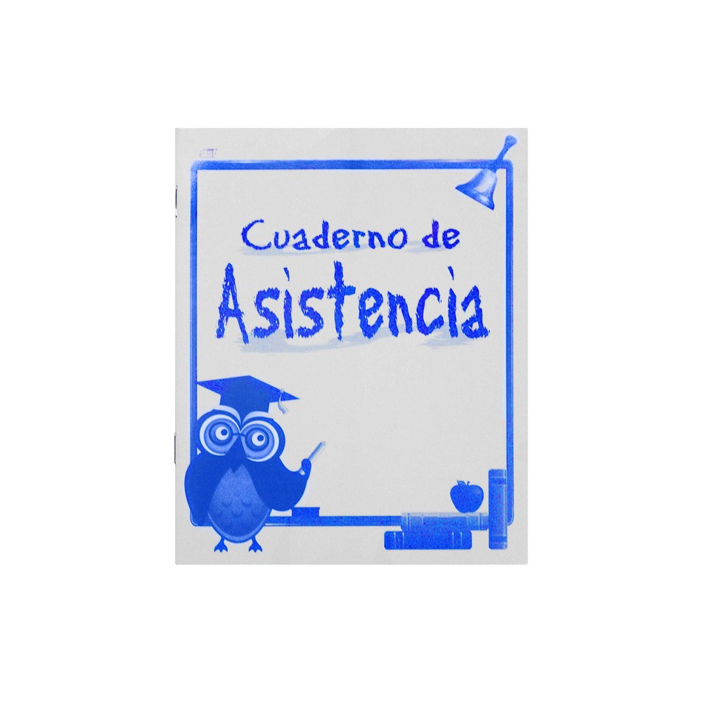 CUADERNO PARA ASISTENCIA CORTO 14H 40 ALUMNOS