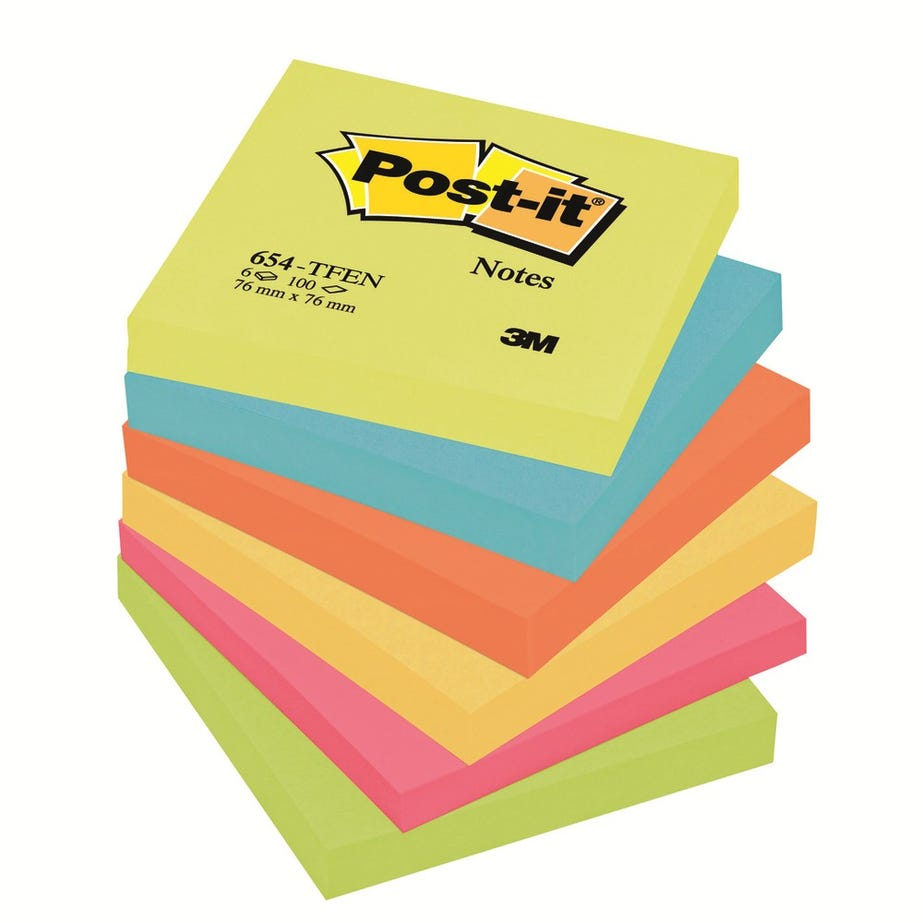 BLOCK DE NOTAS POST-IT 3X3 SURTIDOS