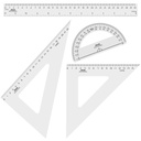 ESTUCHE DE GEOMETRIA UTIL #3 ESCOLAR 4 PIEZAS