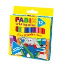 CAJA DE CRAYON DE MADERA FABIK CORTO 12 COLORES