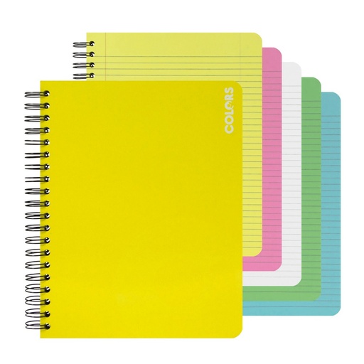 [07362] CUADERNO DOBLE ANILLO VIVO 150H 239960 COLORES LINEA