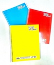 CUADERNO ESPIRAL DOBLE ANILLO 100 HOJAS C/CUADRO 8MM CONCEPT C/SOLIDOS