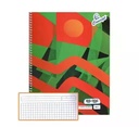 CUADERNO ESPIRAL 100 HOJAS C/CUADRO 8MM CONCEPT C/DISEÑO