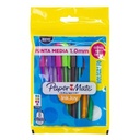 BOLIGRAFO PAPER MATE KILOMETRICO 100 BX8 COLORES SURT