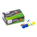 TACHUELAS FORRADAS COLORES SURTIDOS 100U FAST